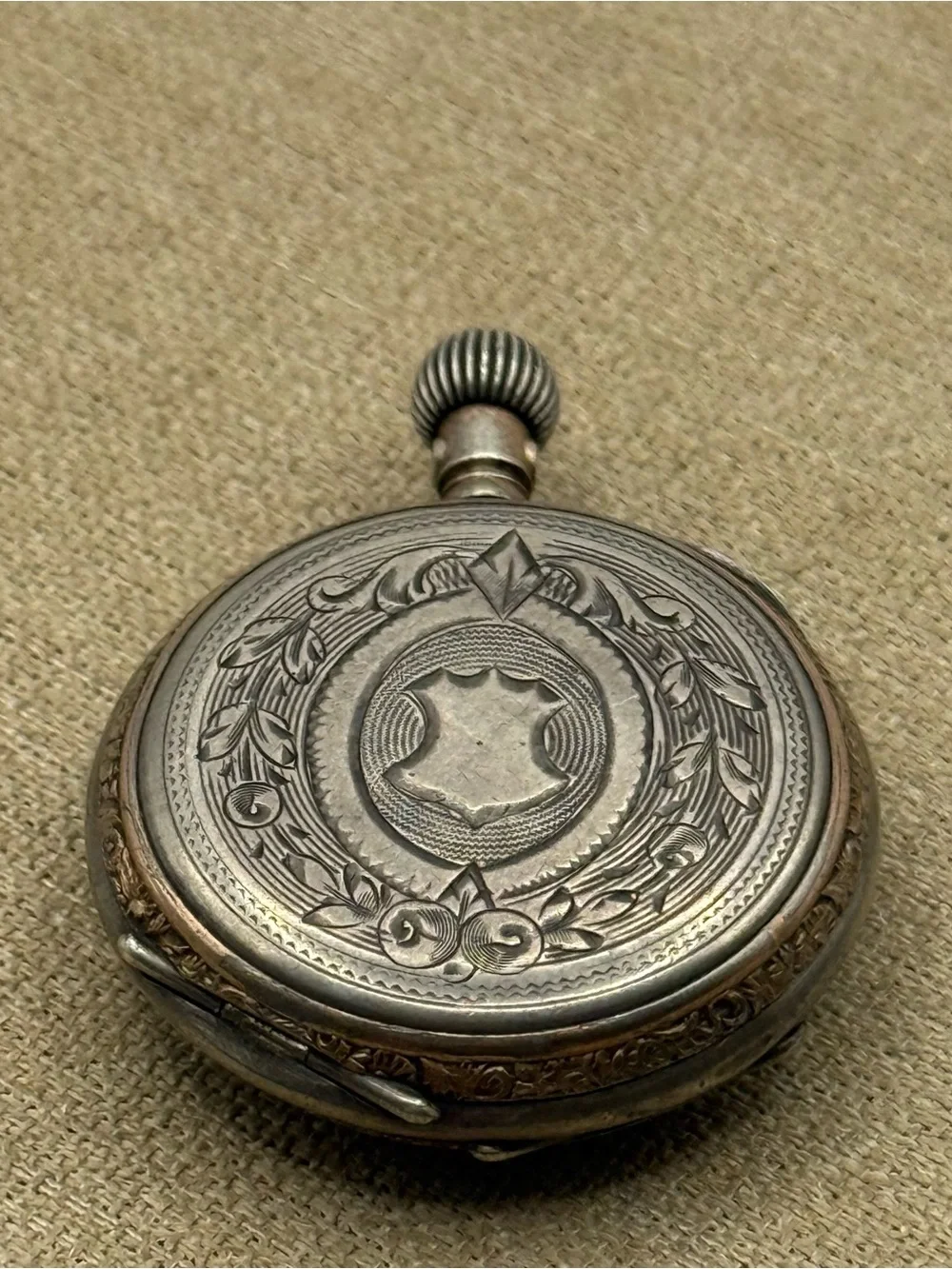 Antique 1920s Brass Pocket Watch